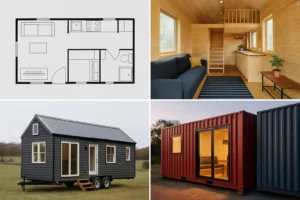 Casa casas pré-fabricadas, tiny house