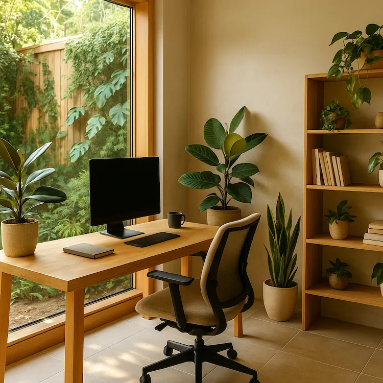 Arquitetura biofílica com luz natural