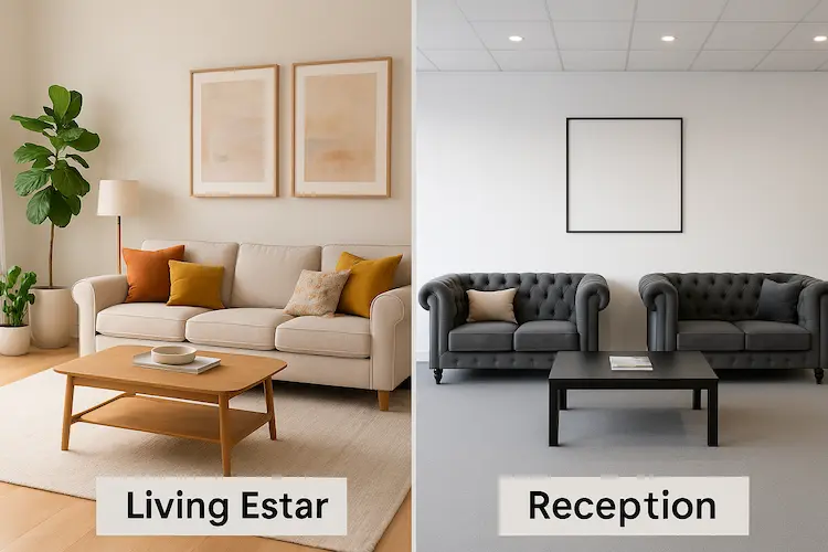 Diferenças Entre Sala de Estar e Sala de Recepção