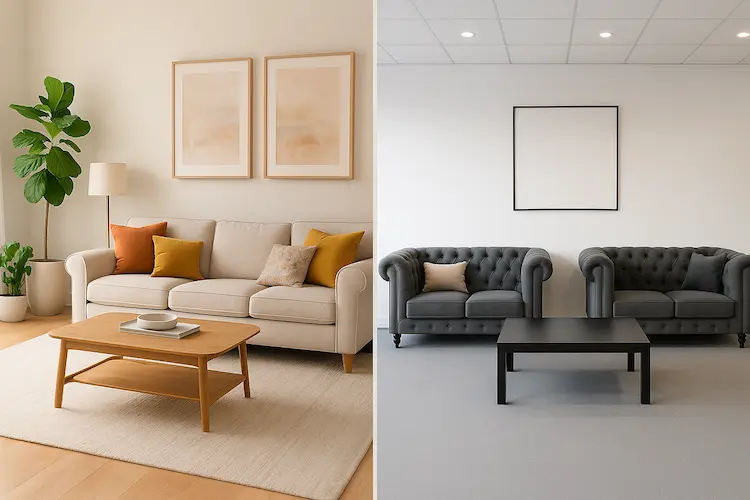 Diferenças Entre Sala de Estar e Sala de Recepção